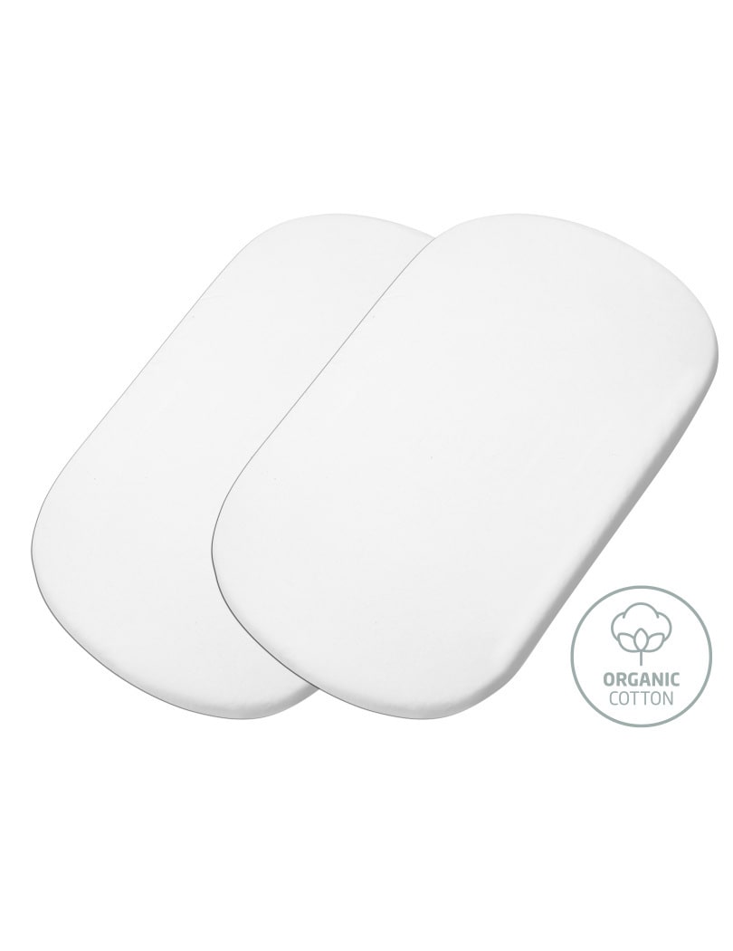 Maxi-Cosi - Lot de 2 draps housse pour berceau cododo Iora blanc