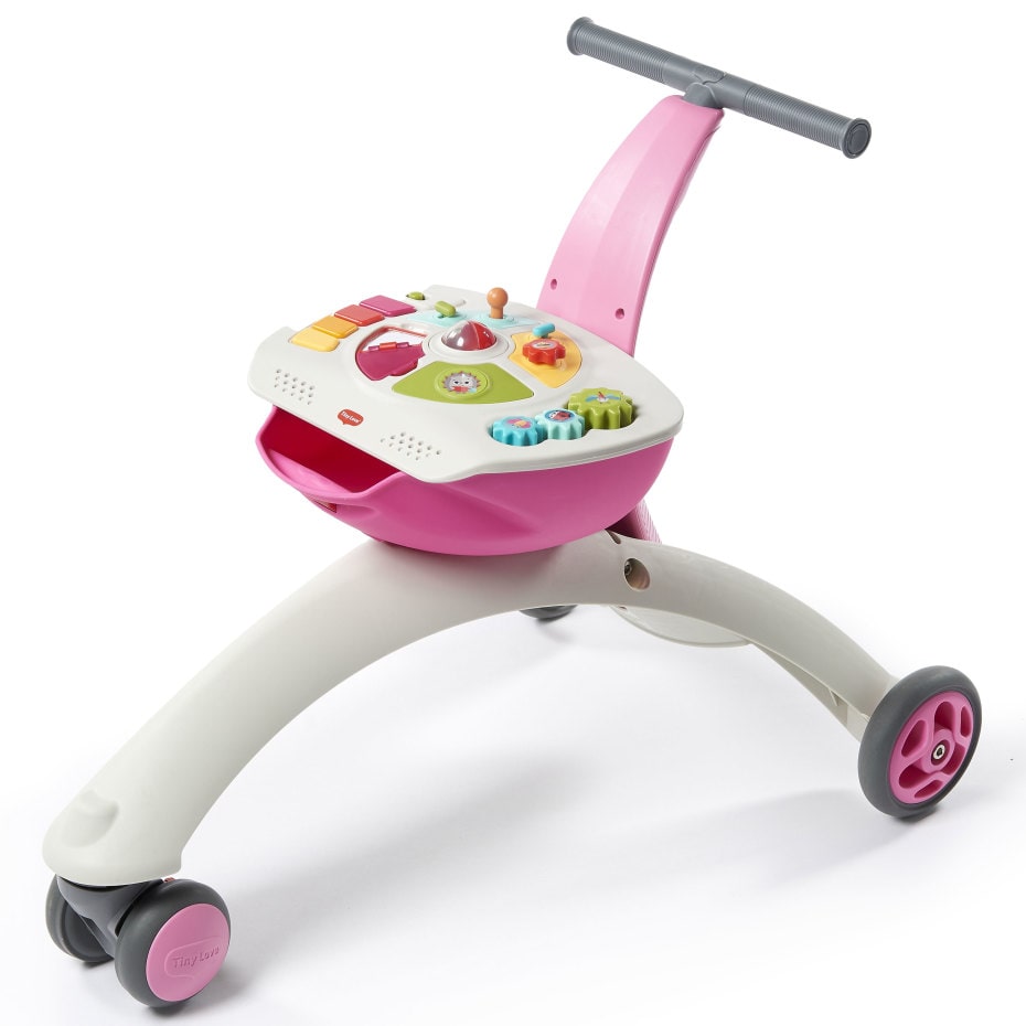 DE CUEVAS TOYS Chariot Pliable Rose – Structure Légère, Roues Silencieuses – Pour Jeux De Rôle Et Courses