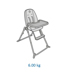 Chaise haute bébé MAXI-COSI Ava ultra compacte et légere ? Beyond Grey Eco  891755
